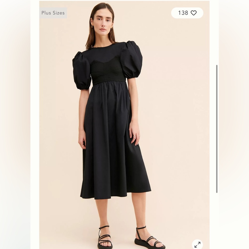 Elegant Black Midi Skirt Anthropologie